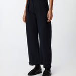 Pantaloni gessati a palloncino in lana 105707A2QY EZ1 PINKO Blu/bianco 