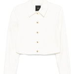 Giacca in con bottoni dorati 105784A24C Z05 PINKO Bianco-biancaneve 