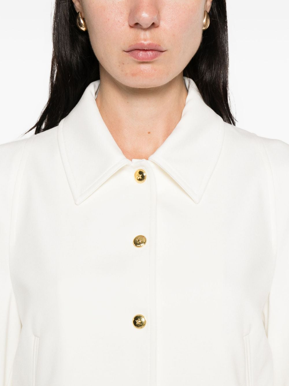 Giacca in con bottoni dorati 105784A24C Z05 PINKO Bianco-biancaneve 