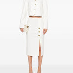 Giacca in con bottoni dorati 105784A24C Z05 PINKO Bianco-biancaneve 