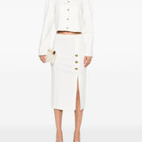 Giacca in con bottoni dorati 105784A24C Z05 PINKO Bianco-biancaneve 