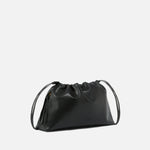 Borsa a spalla grande in pelle con logo 105825A0QO Z99Q PINKO Nero-antigue 