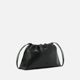 Borsa a spalla grande in pelle con logo 105825A0QO Z99Q PINKO Nero-antigue 