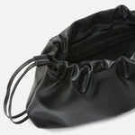 Borsa a spalla grande in pelle con logo 105825A0QO Z99Q PINKO Nero-antigue 