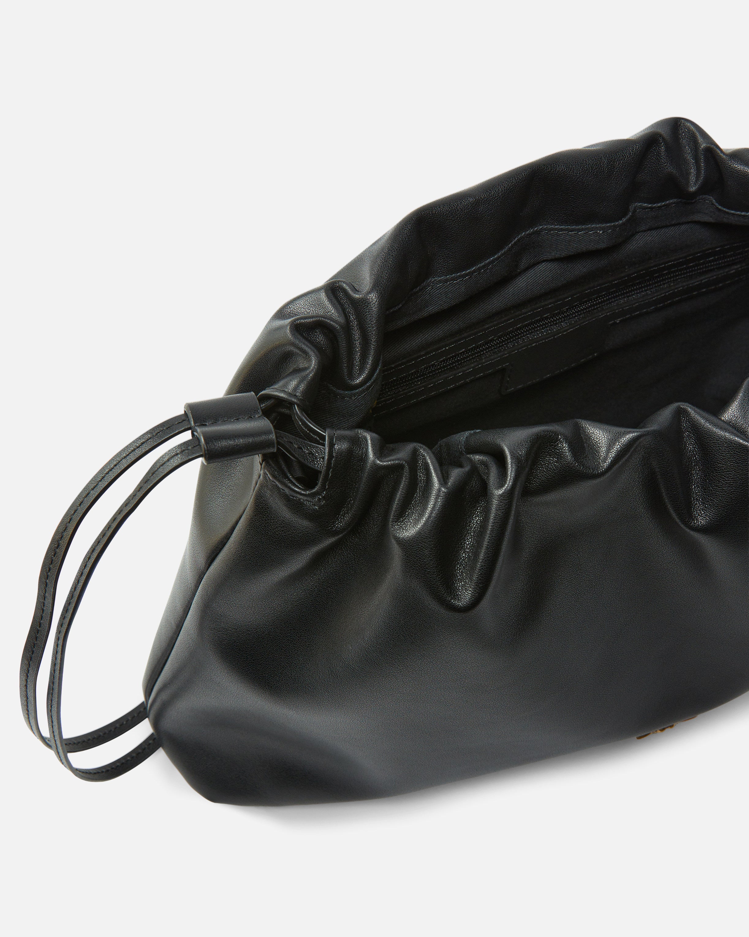 Borsa a spalla grande in pelle con logo 105825A0QO Z99Q PINKO Nero-antigue 