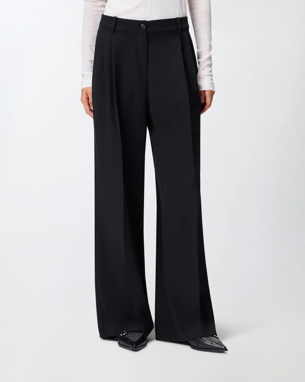 Pantaloni ampi a palazzo 105898A18E Z99 PINKO Black 