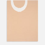 Sciarpa con logo lettering 105988A2Z5 MZ2 PINKO Cammello/bianco 