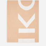 Sciarpa con logo lettering 105988A2Z5 MZ2 PINKO Cammello/bianco 