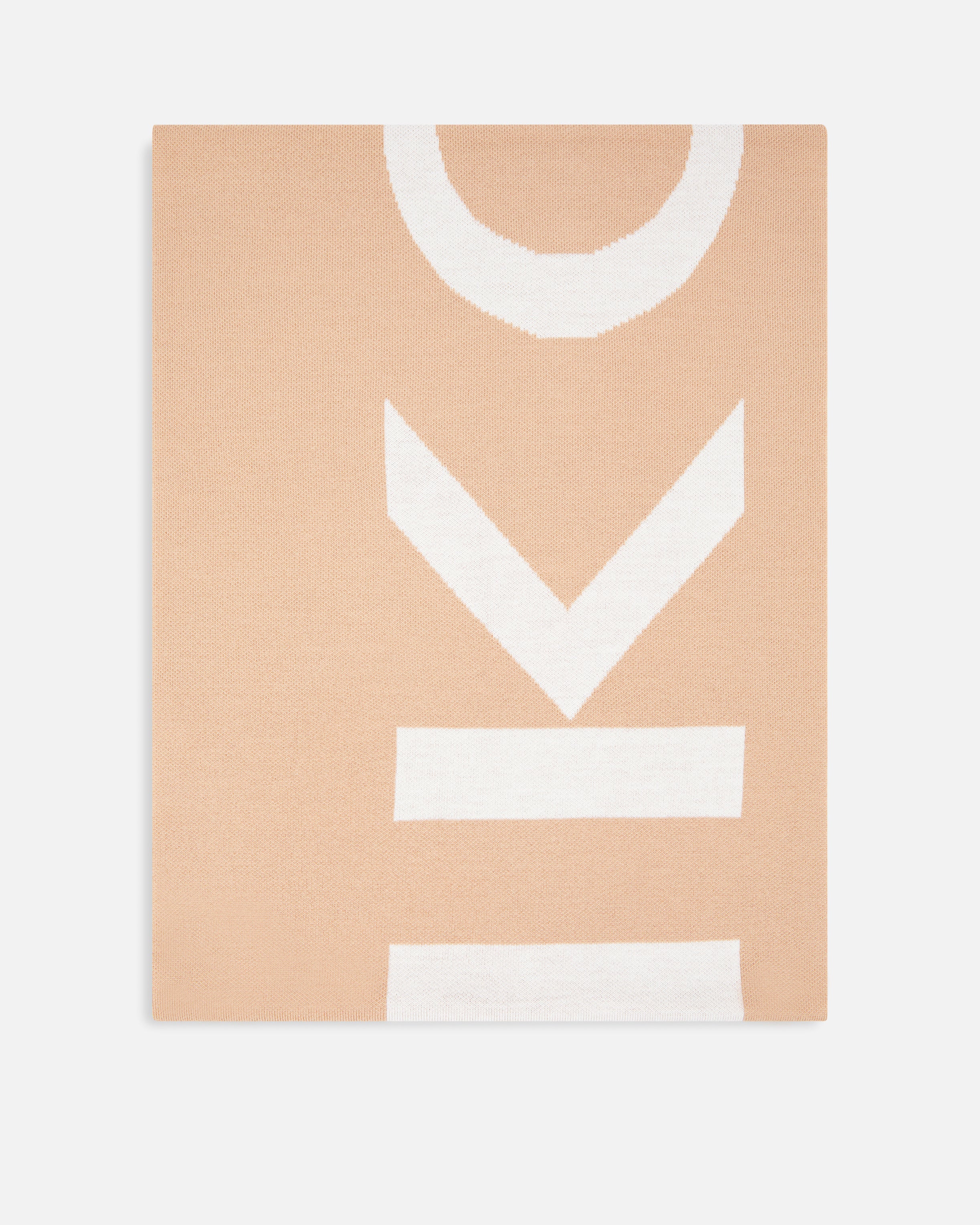 Sciarpa con logo lettering 105988A2Z5 MZ2 PINKO Cammello/bianco 