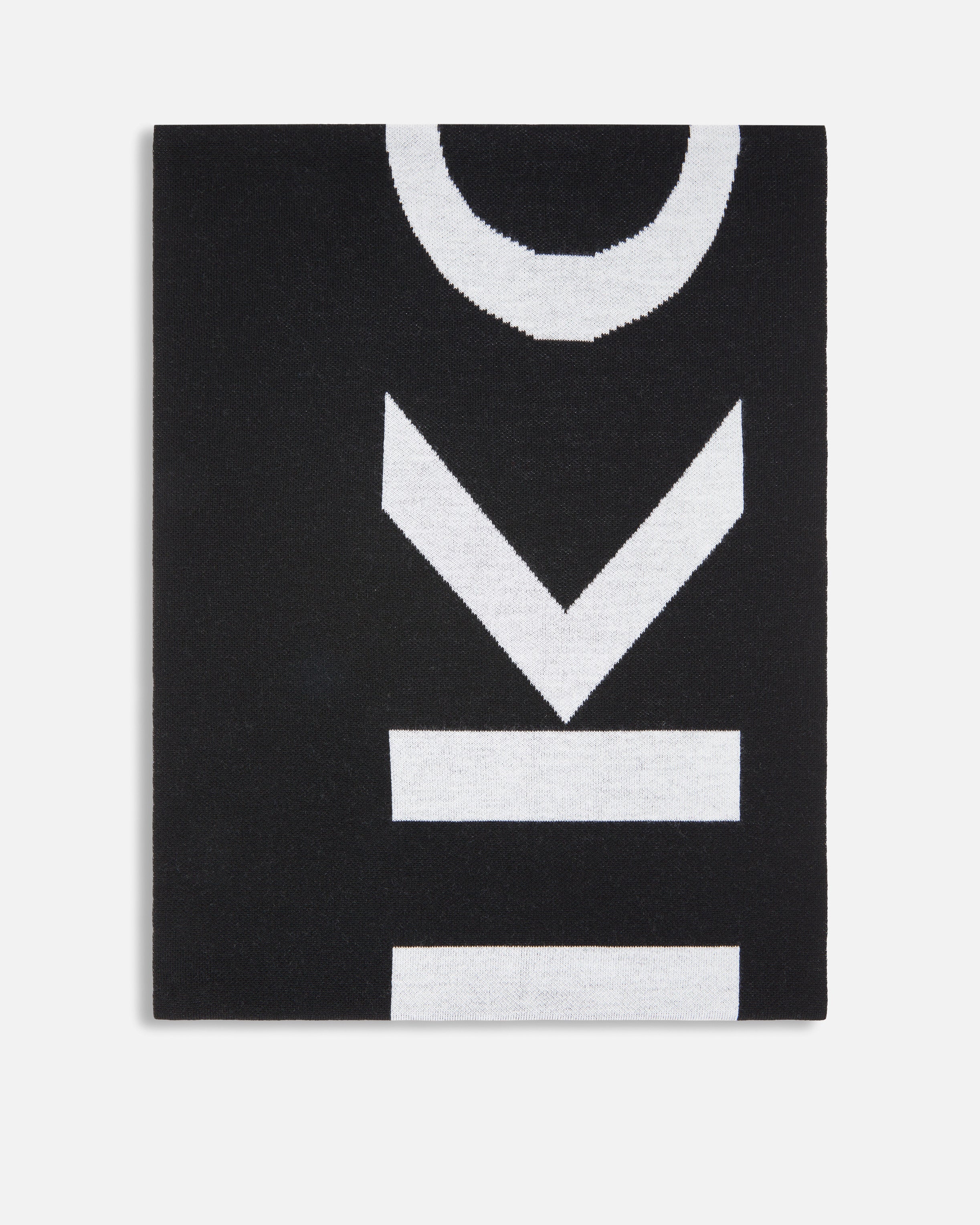 Sciarpa con logo lettering 105988A2Z5 ZZ2 PINKO Nero/bianco 