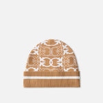 Cappello con logo jacquard 105991A2YO MZ2 PINKO Cammello/bianco 