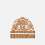 Cappello con logo jacquard 105991A2YO MZ2 PINKO Cammello/bianco 