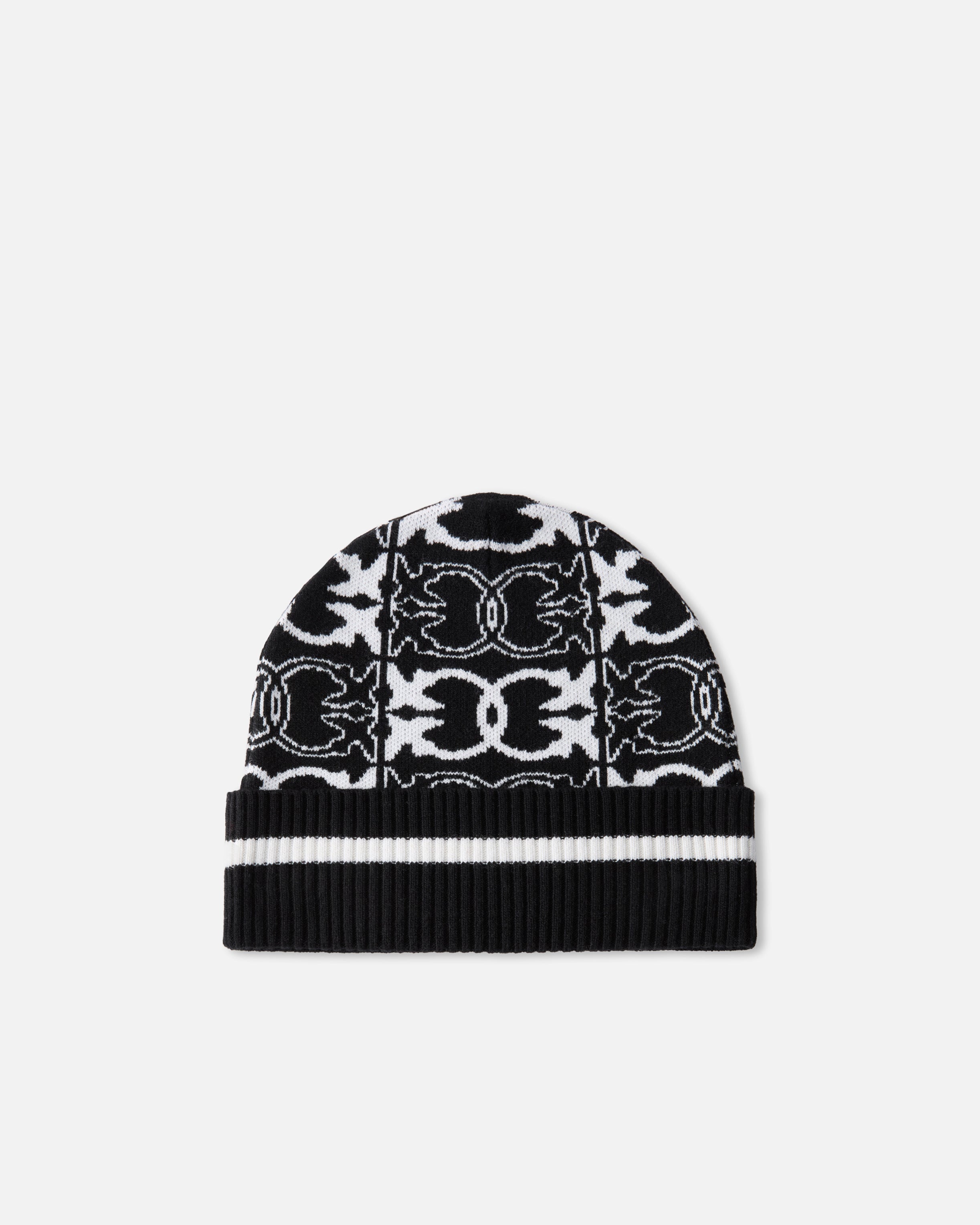 Cappello con logo jacquard 105991A2YO ZZ2 PINKO Nero/bianco 