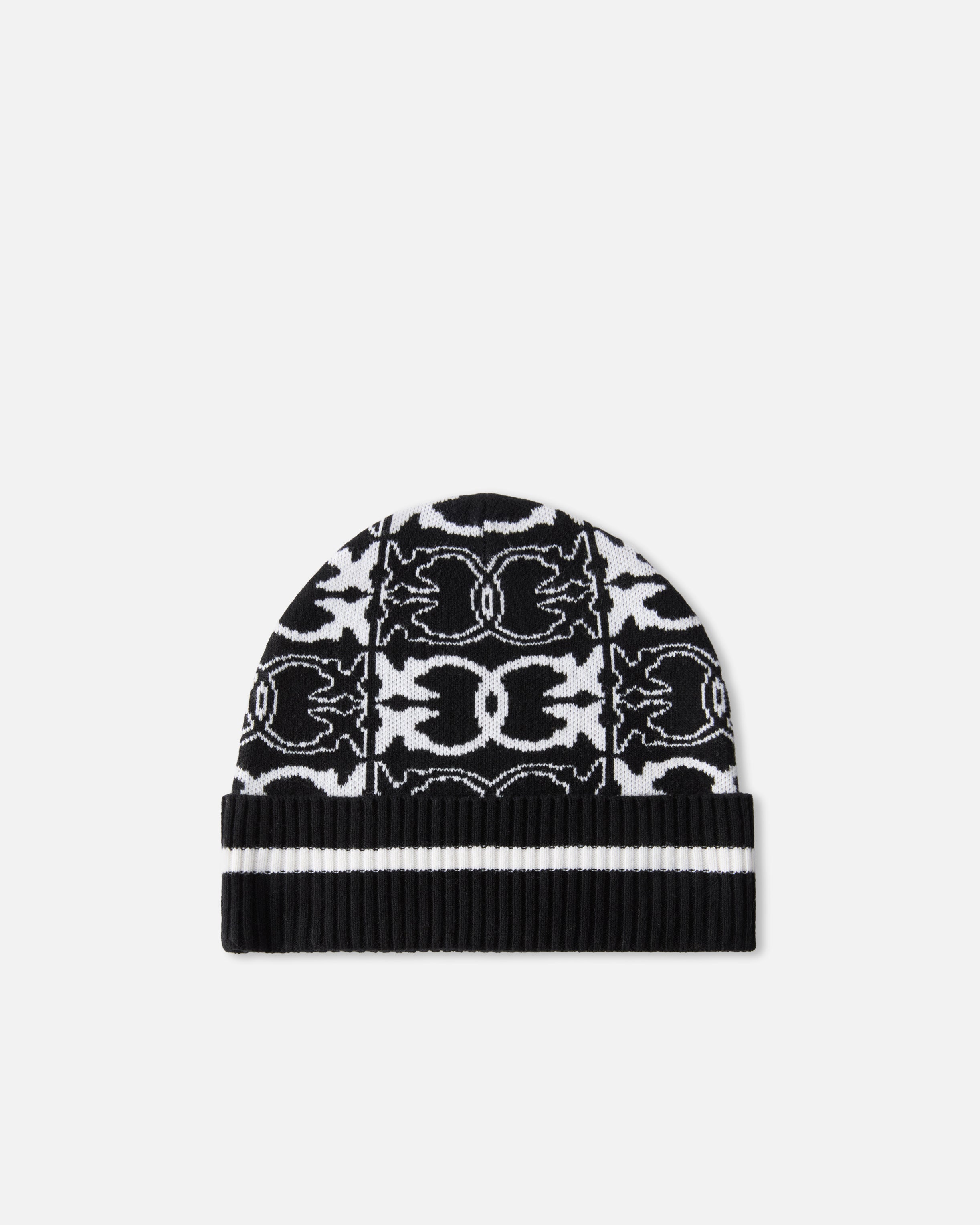 Cappello con logo jacquard 105991A2YO ZZ2 PINKO Nero/bianco 
