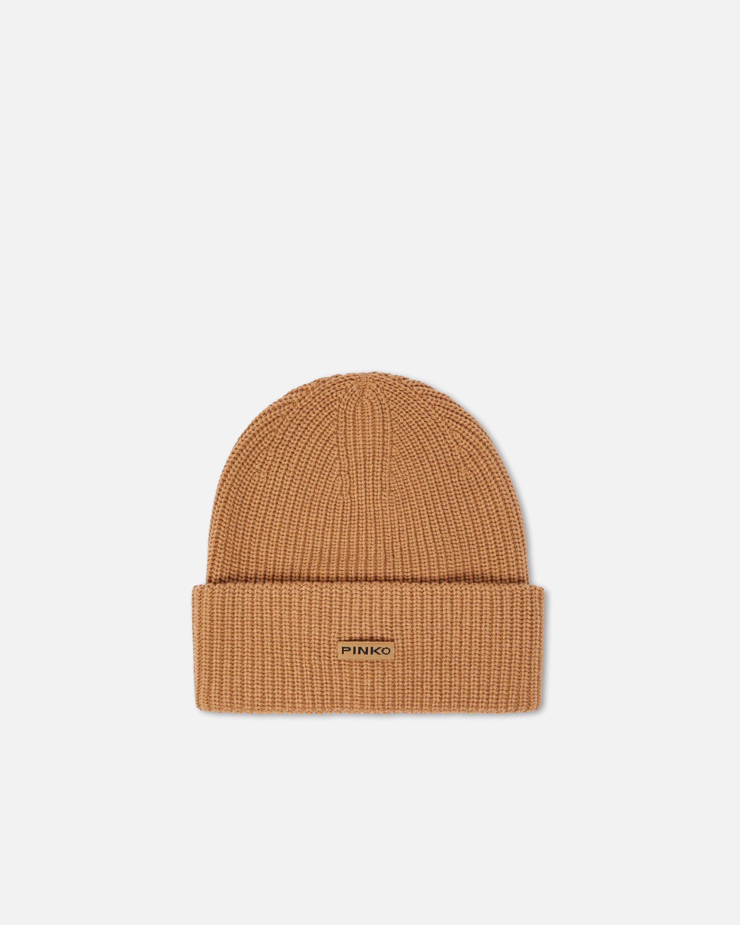 Cappello in lana 105993A2Z4 D23 PINKO Beige-pelle daino 