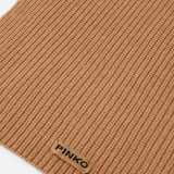 Sciarpa in misto lana a coste 105996A2Z4 D23 PINKO Beige-pelle daino 