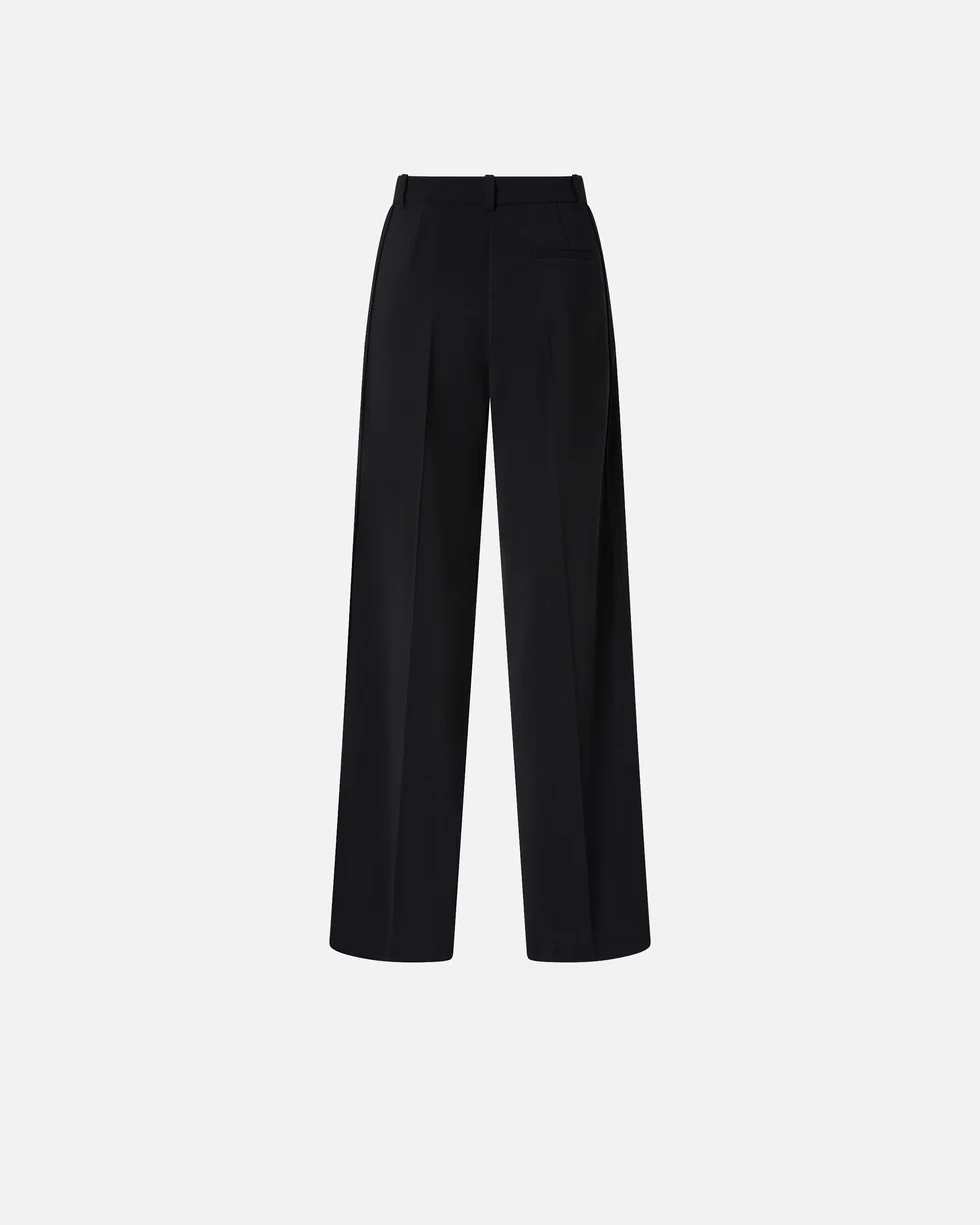 Pantaloni dritti stile sartoriale 106145A304 Z99 PINKO Black 