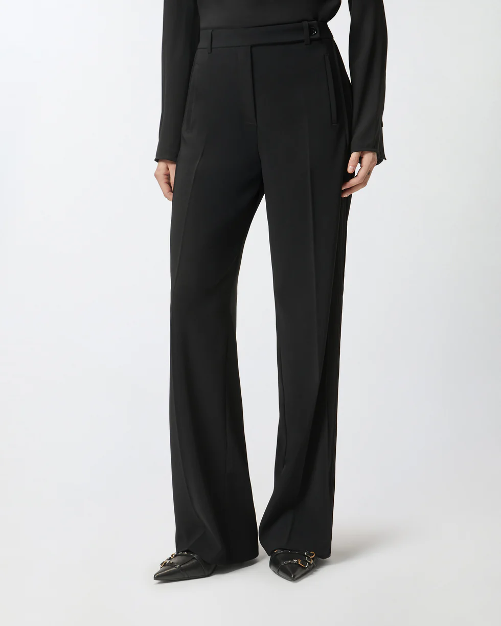 Pantaloni dritti stile sartoriale 106145A304 Z99 PINKO Black 