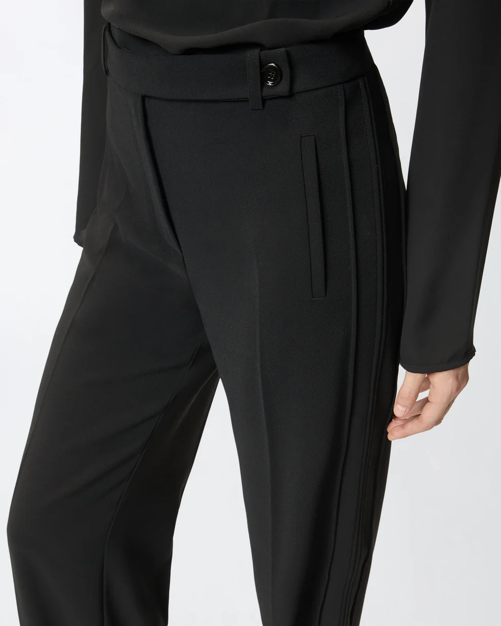 Pantaloni dritti stile sartoriale 106145A304 Z99 PINKO Black 