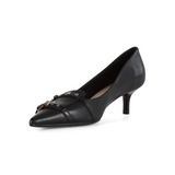 Decollettè in pelle con borchie SD036P001 Z99 PINKO Black 