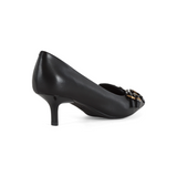 Decollettè in pelle con borchie SD036P001 Z99 PINKO Black 