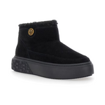 Stivaletto in pelle scamosciata con pelliccia SS0105P055 Z99 PINKO Black 