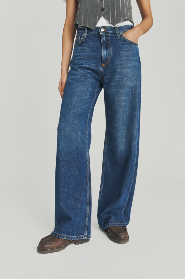 Jeans flare stone washed RND354 D705 3034 0999 ROY ROGER'S Denim 