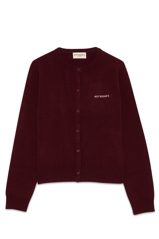 Cardigan in lana RND90224 CN97 0066 ROY ROGER'S Bordeaux 