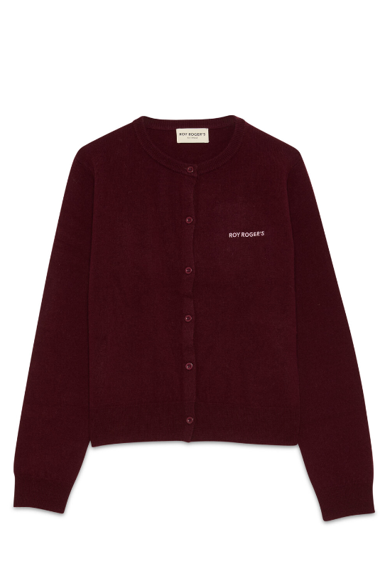 Cardigan in lana RND90224 CN97 0066 ROY ROGER'S Bordeaux 