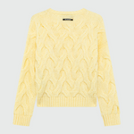 Maglia in lana girocollo RND90229 CP02 0558 ROY ROGER'S Dark butter 