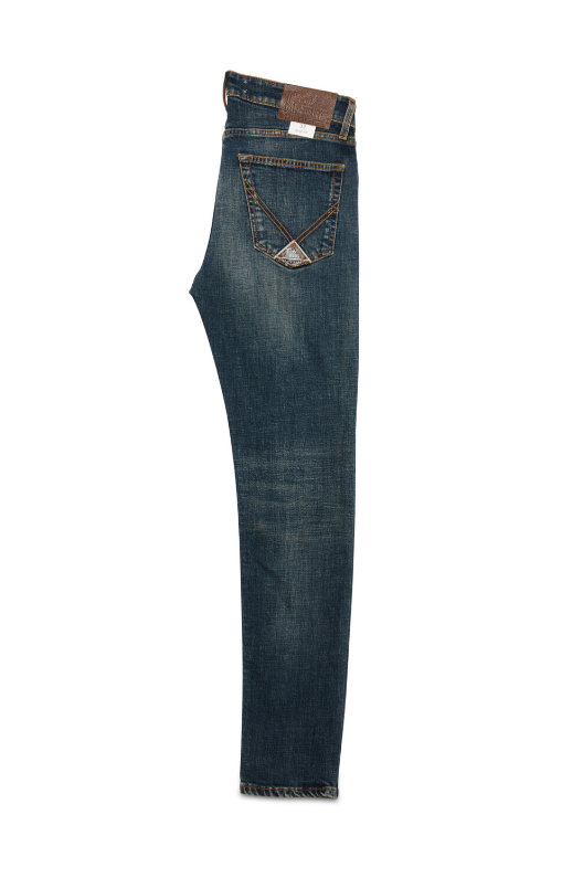 Jeans lavaggio effetto used RRU075 D700 3000 0999 ROY ROGER'S Denim 