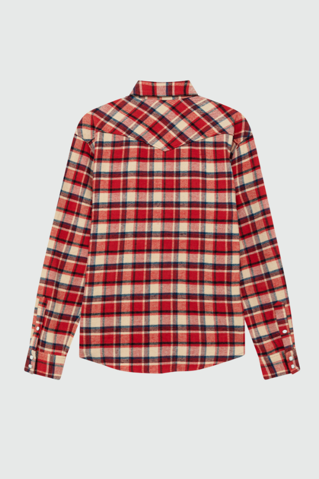 Camicia western a quadri RRU148 CQ19 1510 0159 ROY ROGER'S Red 