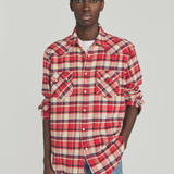 Camicia western a quadri RRU148 CQ19 1510 0159 ROY ROGER'S Red 