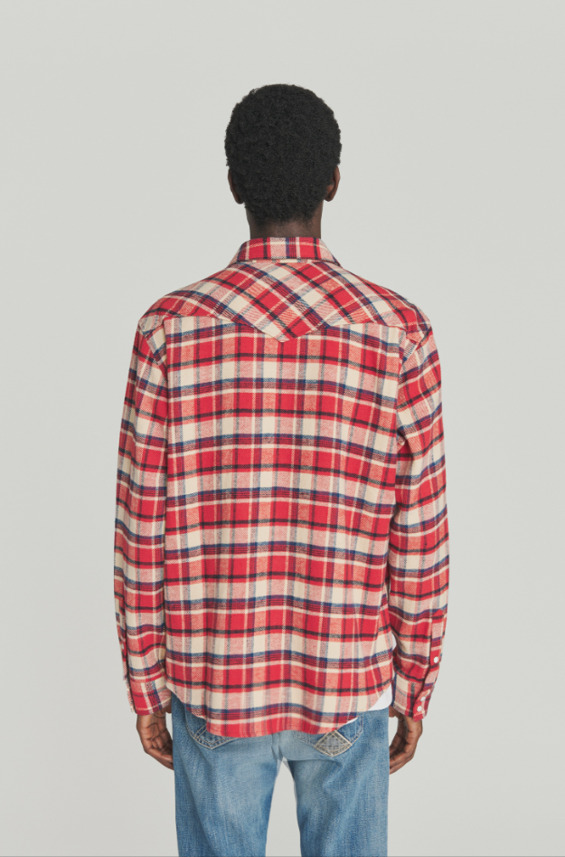 Camicia western a quadri RRU148 CQ19 1510 0159 ROY ROGER'S Red 