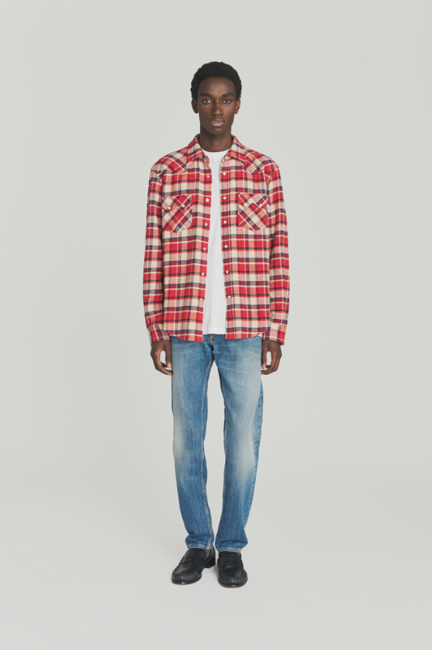 Camicia western a quadri RRU148 CQ19 1510 0159 ROY ROGER'S Red 