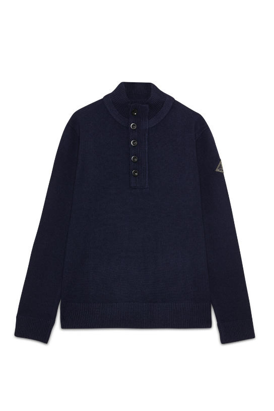 Maglia con mezza zip RRU90243 CM97 0048 ROY ROGER'S Blue navy 