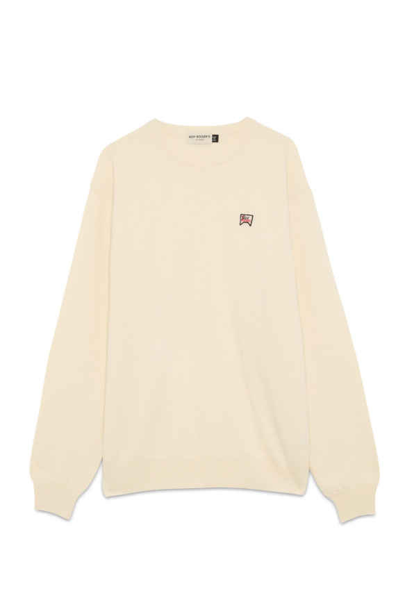 Maglia girocollo RRU90261 CN47 0087 ROY ROGER'S Ecru 