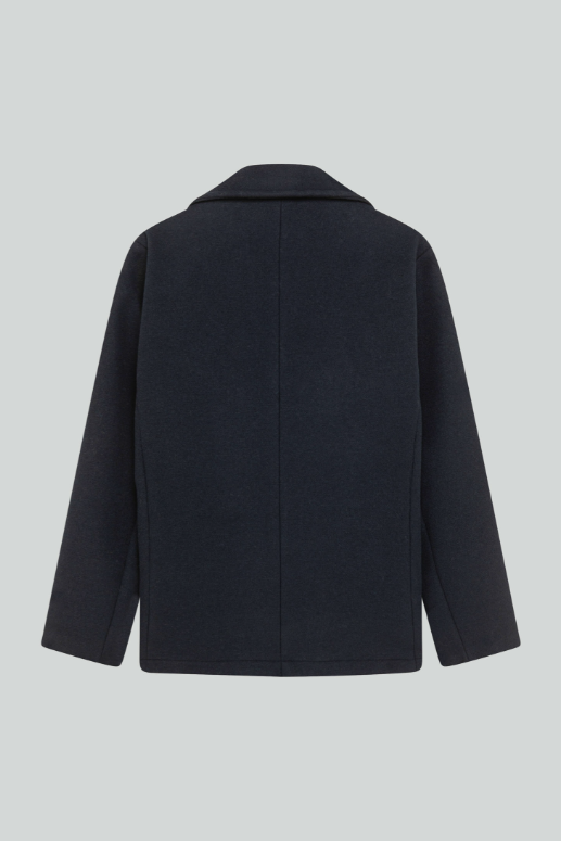 Peacoat in lana RRU90280 T706 0048 ROY ROGER'S Blue navy 