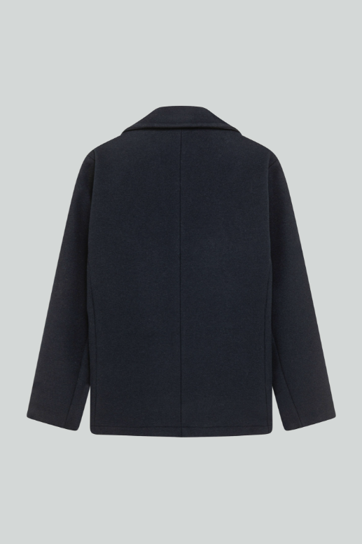 Peacoat in lana RRU90280 T706 0048 ROY ROGER'S Blue navy 