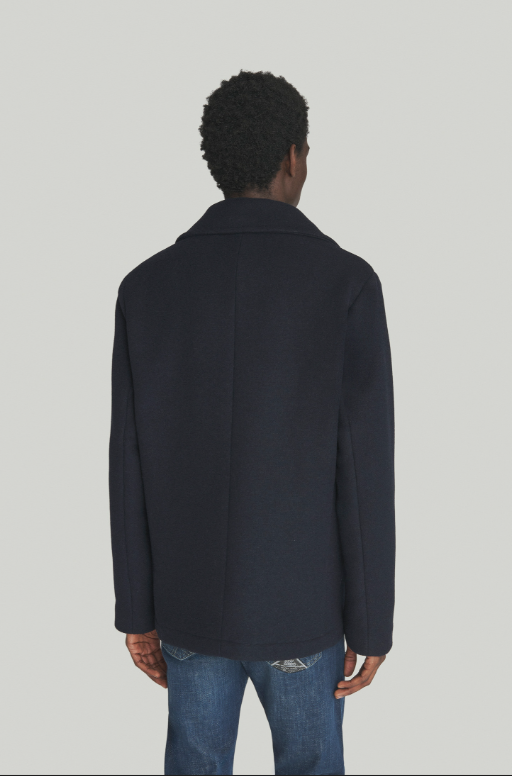 Peacoat in lana RRU90280 T706 0048 ROY ROGER'S Blue navy 