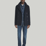 Peacoat in lana RRU90280 T706 0048 ROY ROGER'S Blue navy 