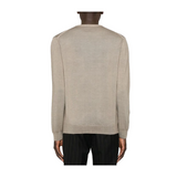 Maglia girocollo CFWOKN0277MRUF0775 8925 WOOLRICH Feather beige 