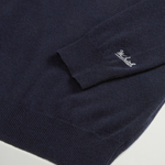 Maglia girocollo in lambswoll CFWOKN0278MRUF0469 3989 WOOLRICH Melton blue 
