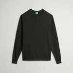 Maglia girocollo in lambswoll CFWOKN0278MRUF0469 6006 WOOLRICH Greenstone 