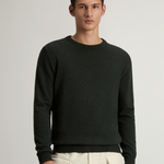 Maglia girocollo in lambswoll CFWOKN0278MRUF0469 6006 WOOLRICH Greenstone 