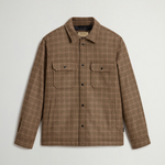 Giacca a camicia in misto lana CFWOOS2018MRUT3046 8880 WOOLRICH Beige pied de poule 