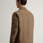 Giacca a camicia in misto lana CFWOOS2018MRUT3046 8880 WOOLRICH Beige pied de poule 