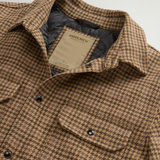 Giacca a camicia in misto lana CFWOOS2018MRUT3046 8880 WOOLRICH Beige pied de poule 