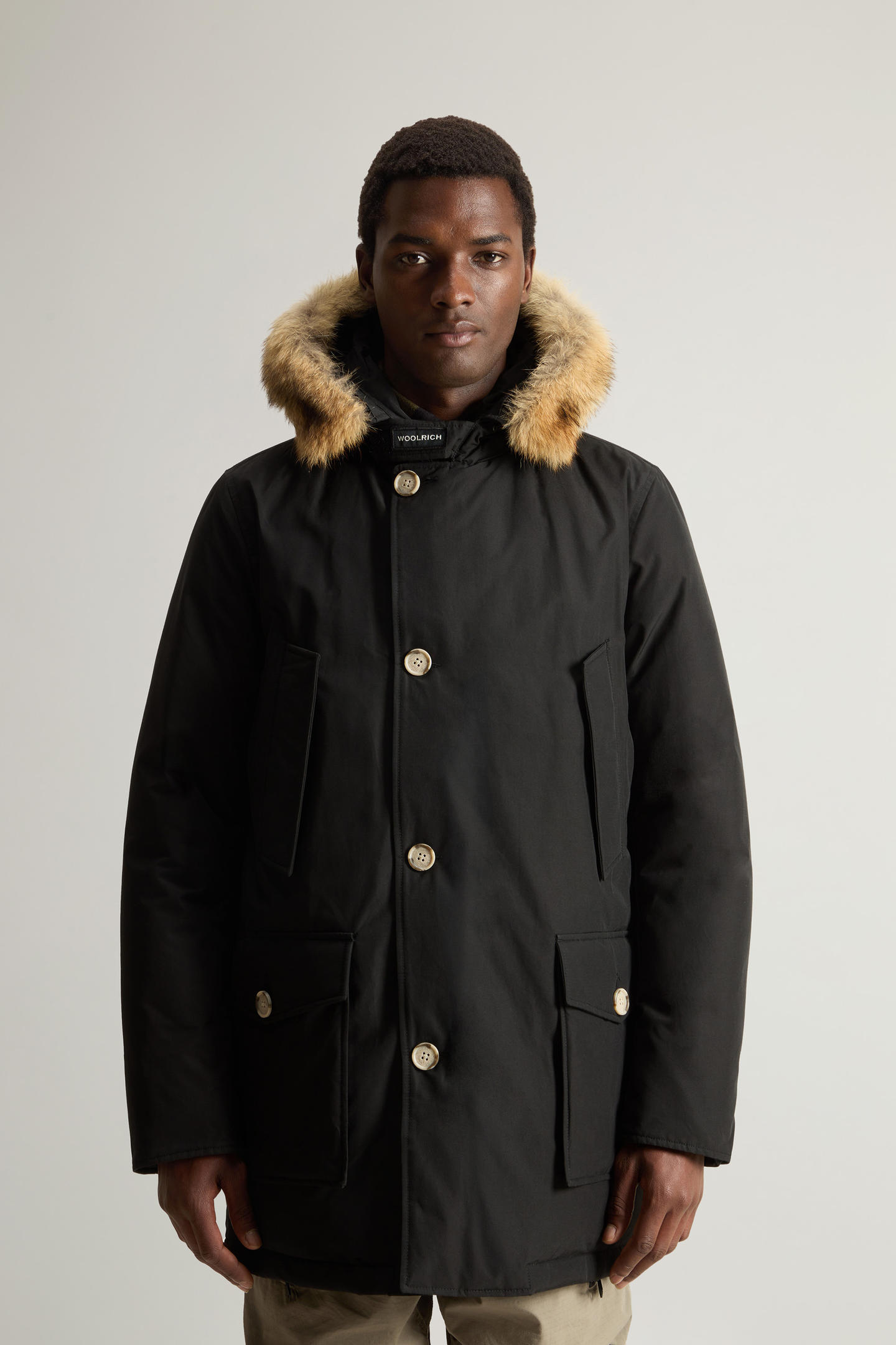 Arctic Parka con pelliccia removibile CFWOOU0482MHUT0001 BLK WOOLRICH Black 
