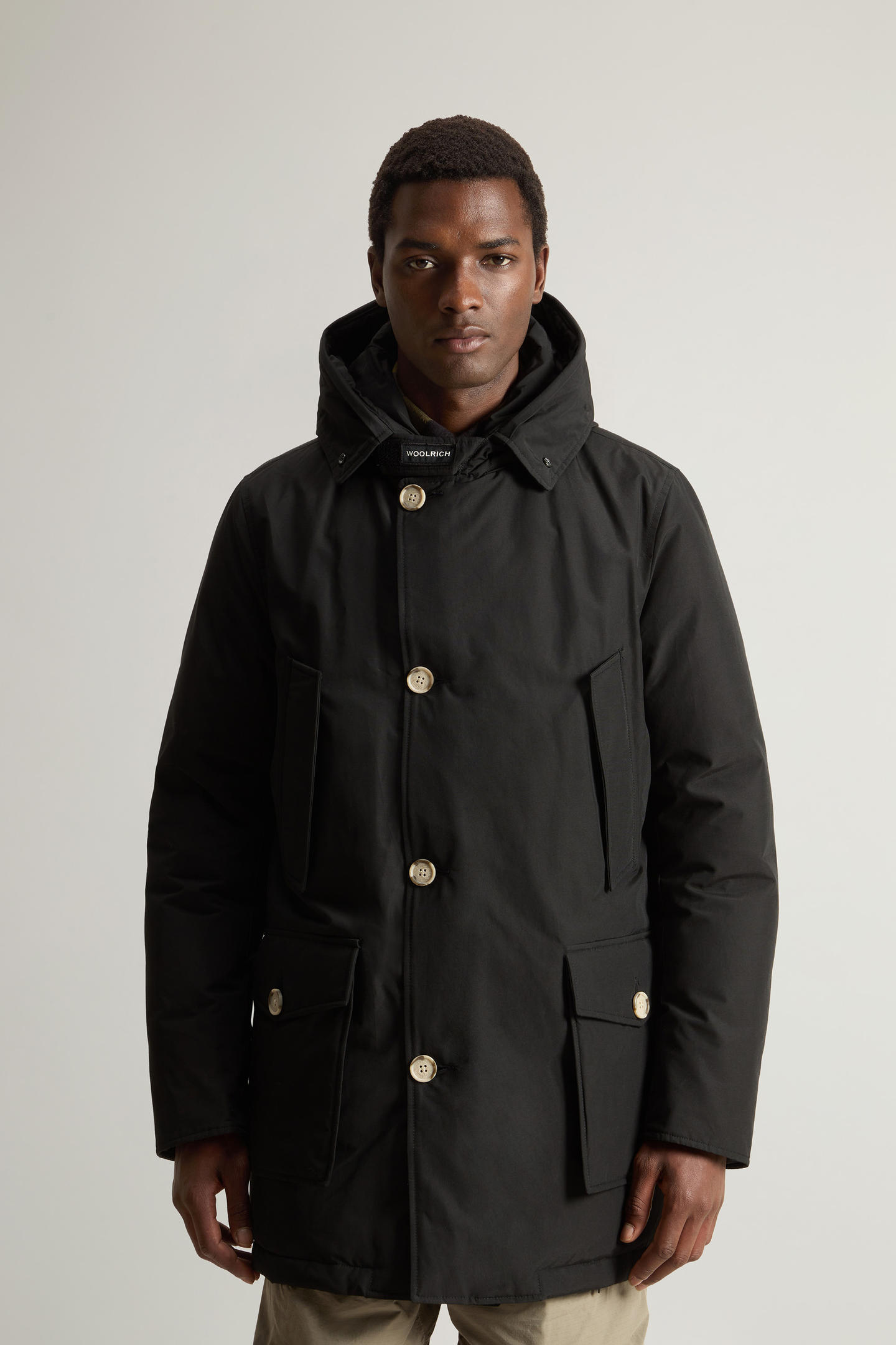 Arctic Parka con pelliccia removibile CFWOOU0482MHUT0001 BLK WOOLRICH Black 